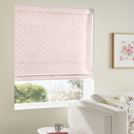 Cath Kidston Button Spot Pink Roman Blind